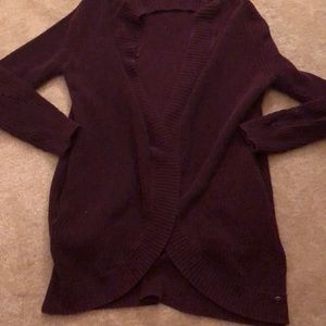 Maroon cardigan